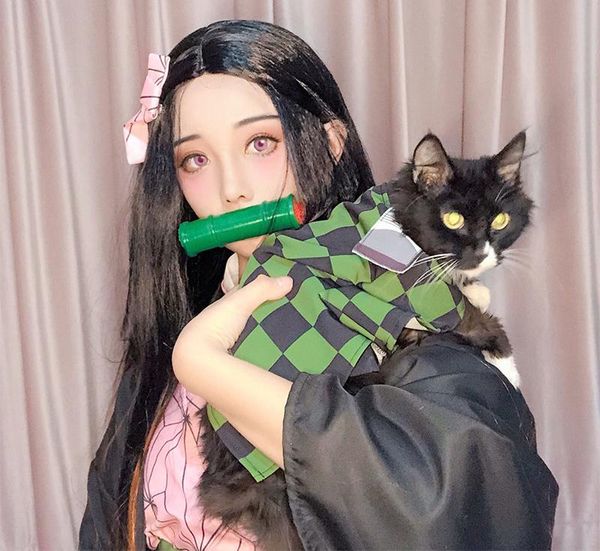 

cat costumes pet costume demon slayer anime decor decoration clothes