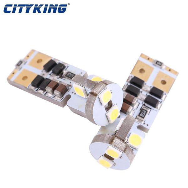 

emergency lights 10-500pcs w5w t10 3030 6smd canbus led 194 6led bulb