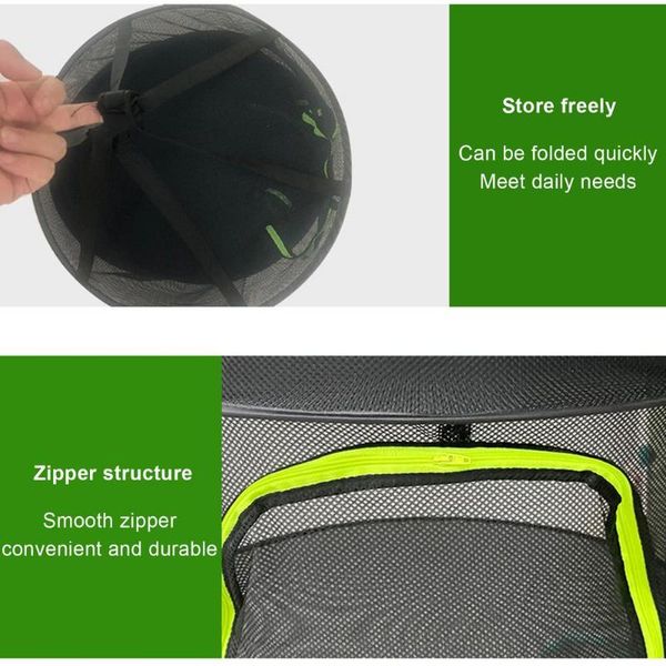 

storage boxes & bins 4 layer nylon netting collapsible mesh outdoor drying net folding dry hermetic zipper plants wire