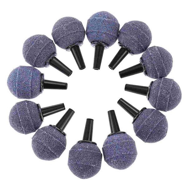 

air pumps & accessories popetpop 12pcs fish tank round stones pond bubblers pump bubble diffusers for aquarium