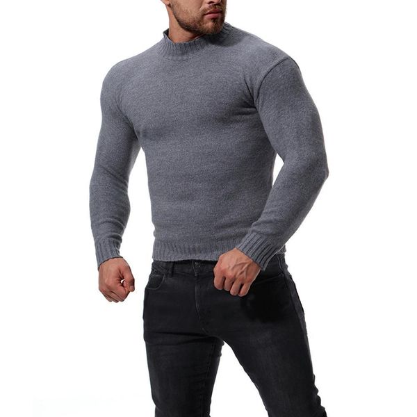 

sleeve men long style slim knitted gray sw kfhr, White;black