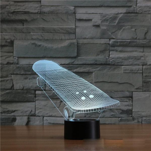 

strings skateboard 23d light colorful led visual gift atmosphere table lamp