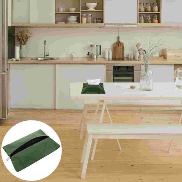 

tissue boxes & napkins 1pc simple paper extraction box indoor canvas durable zipper