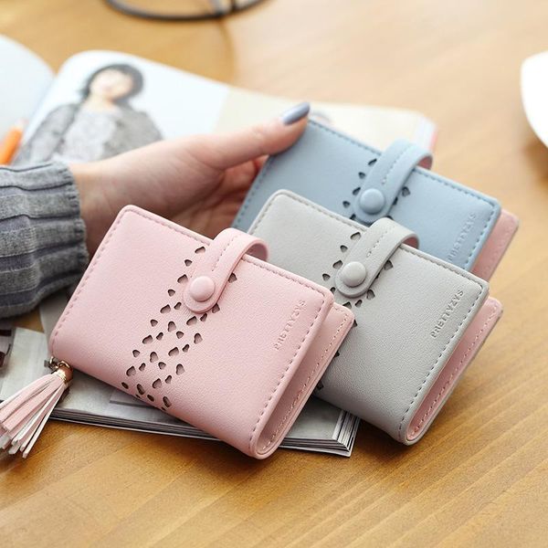 

card holders fashion women 20 slots wallet female business id holder purse mini for s, Brown;gray