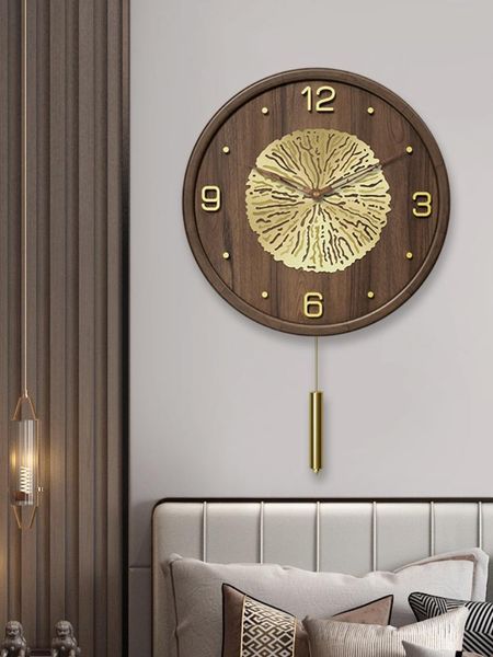 

wall clocks wood art clock gold color retro vintage silent digital bedroom creative reloj de pared home decor 33
