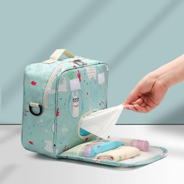 

diaper bags infant baby storage box reusable wet towel bag finishing travel basket wet/dry mummy