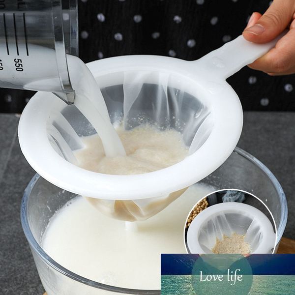 100/200/400 Mesh Küche Ultra-feines Mesh Sieb Küche Nylon Mesh Filter Löffel Für Milch Joghurt Soja milch Kaffee Für Geeignet