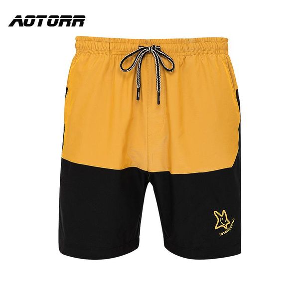 

men's shorts summer fashion casual sports street men jogger sportswear elastic waist male patchwork beach short pants, White;black