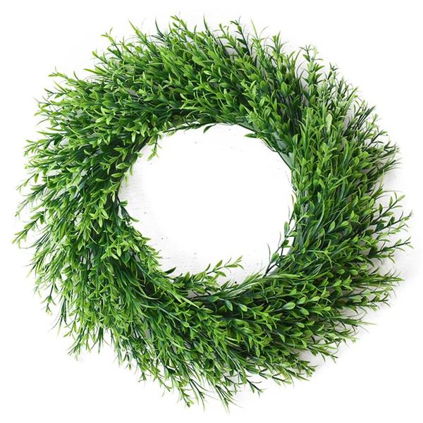 

artificial green leaves wreath 19 wreath green round creative for door hanging wall decoration mariage wreaths garlands