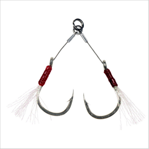 

mustard 10881 iron plate double hook boat hook flashing wire sea fishing anti-bite iron plate bright wire drag