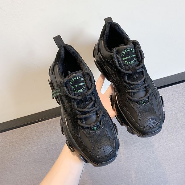 

new sneakers womens chunky fashion platform mesh brand women casual shoes tennis female woman vulcanized shoes tenis femininodress shoes, Black;white
