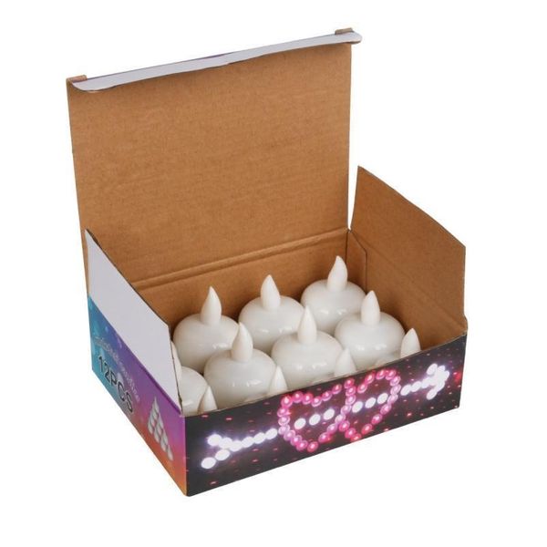 

12 pack flameless floating candles waterproof led floating tealights decor wedding party christmas battery jllttf
