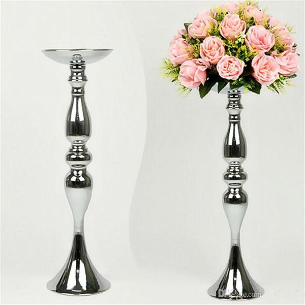 

party decoration 12inch 20inch 43inch height metal candle holder stick wedding centerpiece event road lead flower stands rack vase