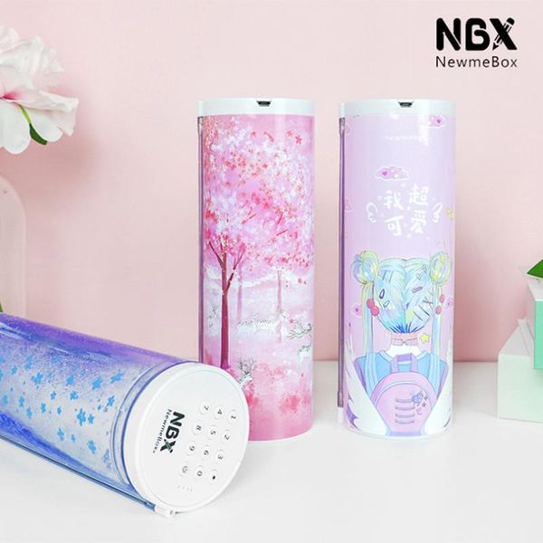 

pencil cases kawaii box calculator case big trousse scolaire mebox electronic locks pen stationery school