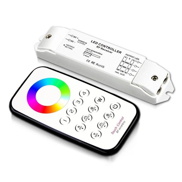 

bincolor t8 rgb max 3x3a multi zone rf wireless remote+r3m receiver controller for led strip light,dc12v-24v
