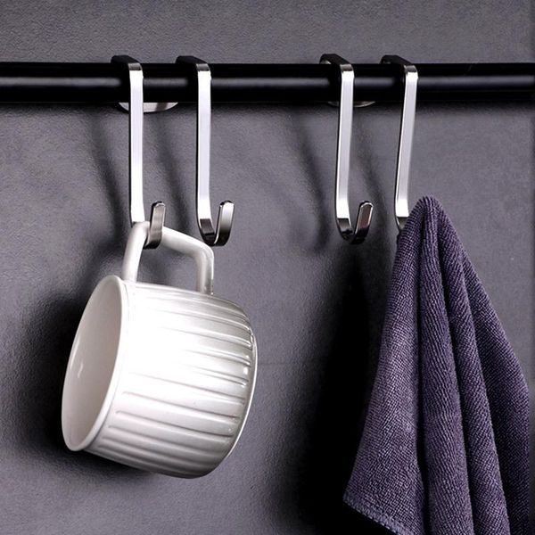 

hooks & rails stainless steel punching cabinet door without trace hook s-type hanger back coat small