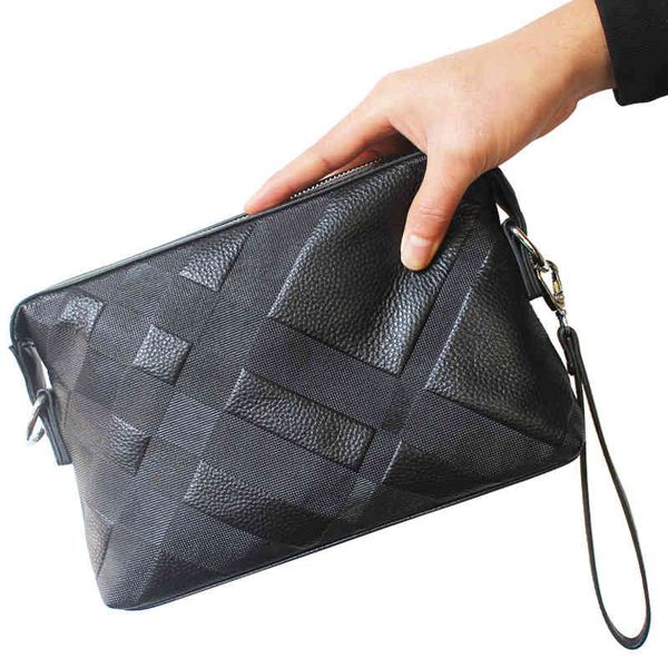 

handbag 2021 leather messenger bag men's hand leisure shoulder, Black;red