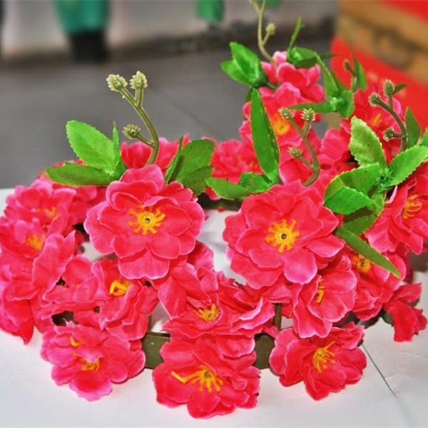 

model peach blossom garland cherry pear blossom peach ornament bride garland