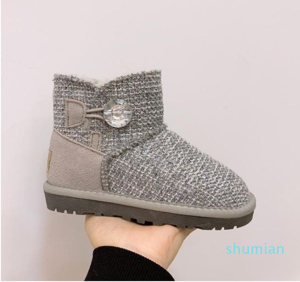 Austrália Designer Luxo Botas de Moda Couro Classic Sunflower Snow Boot Top Quality Mulheres Flat Bottom Confortável