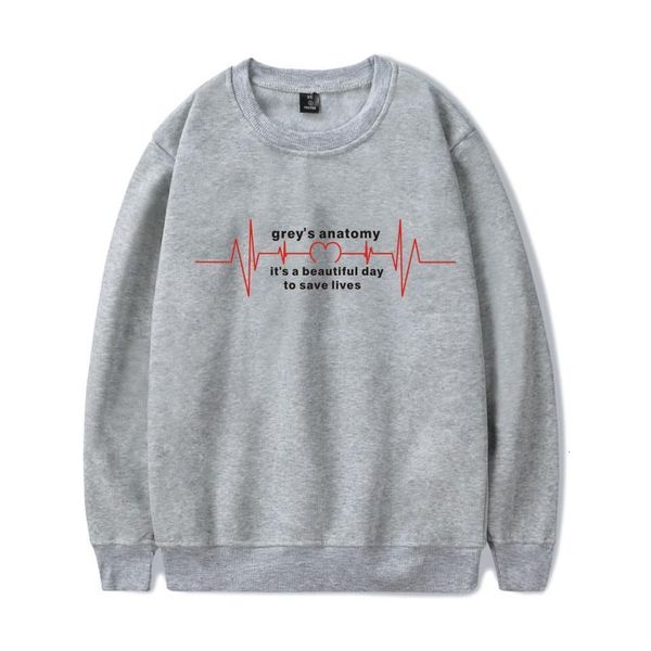 

grey's anatomy sweatshirt sweatshirts moletom tumblr pullover casual greys anatomy hoodies fashion jumper tracksuit, Black