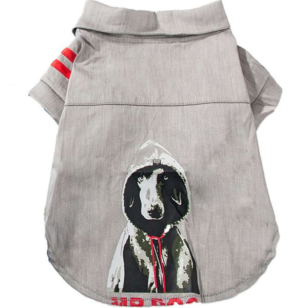 

fadou cloth and autumn thin french bulldog spring clothing net red tide brand puppi small dog summer shirt