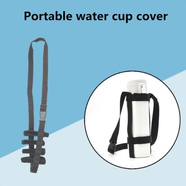 

water bottle cover kettle shoulder bag leakproof portable adjustable vacuum cup carrier for outdoor cycling