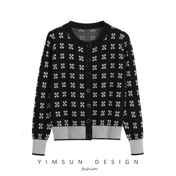 

women's sweaters jennie woman's knitting cardigan autumn fine match short sweater coat go8m, White;black