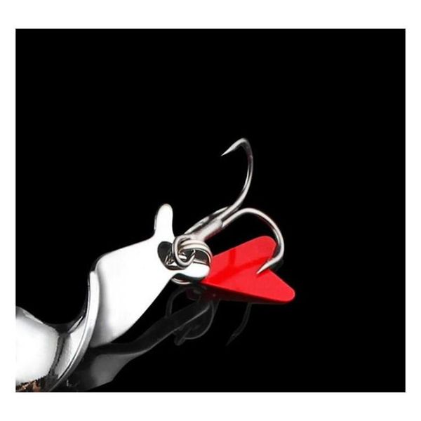 

5pcs/lot spinner metal baits & lures 10g-28g(6cm-8.3cm) 6#/4# fishing hooks pesca fishing tackle jllnfr warmslove