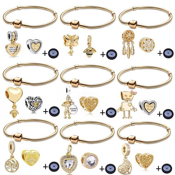 

charm bracelets queen jewelry silver plated bracelet & bangle with life of tree beads simple for women gift special offer, Golden;silver
