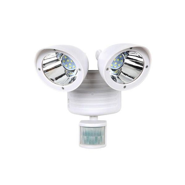 

outdoor wall lamps 22 led dual security detector solar spot light motion sensor floodlight,white