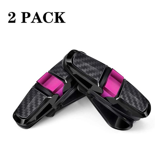 

other interior accessories 2pcs abs sun visor clip sunglasses holder for car glasses hanger mount automobile holders