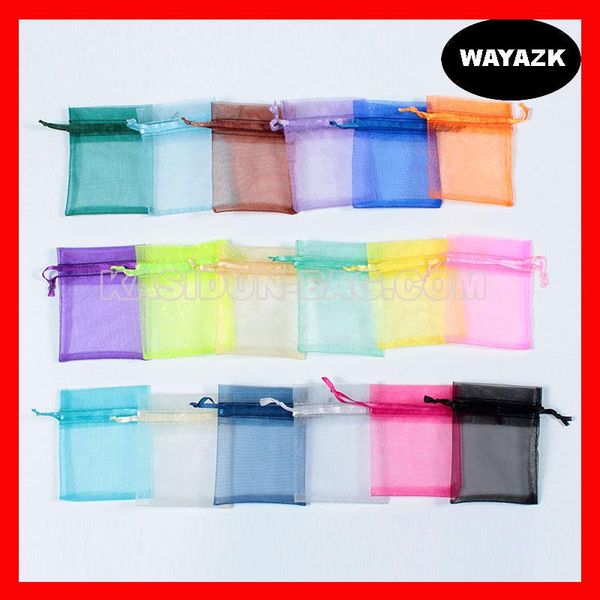 

shopping bags (500pcs/lot) wholesale quality transparent organza fabric gift drawstring