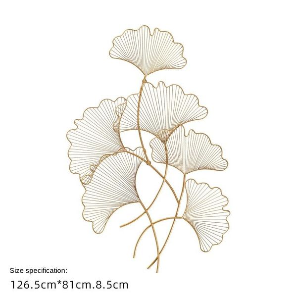

decorative objects & figurines chinese style modern iron pendant living room background wall decoration creative ginkgo leaf hanging handmad