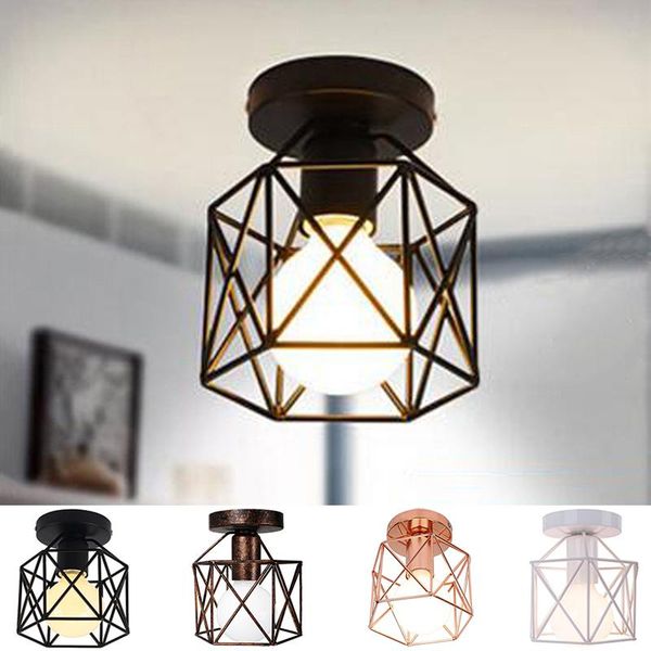 

ceiling lights vintage light modern nordic iron cage lamp lighting fixture luminaire for bedroom living room bar loft kitchen