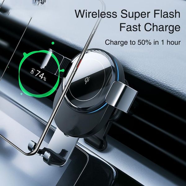 

15w qi car phone holder wireless charger car holder wireless air outlet charger for 12 pro mini promax