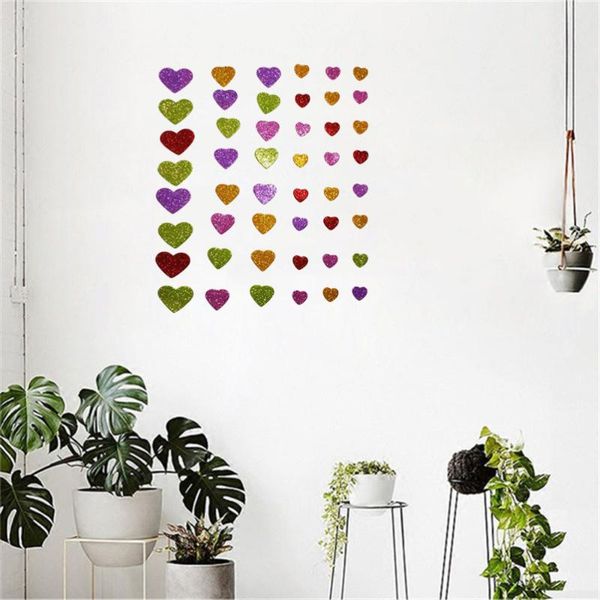 

gift wrap 200pcs glittery heart sticker colorful glitter stickers diy wall decoration for ceiling wedding birth