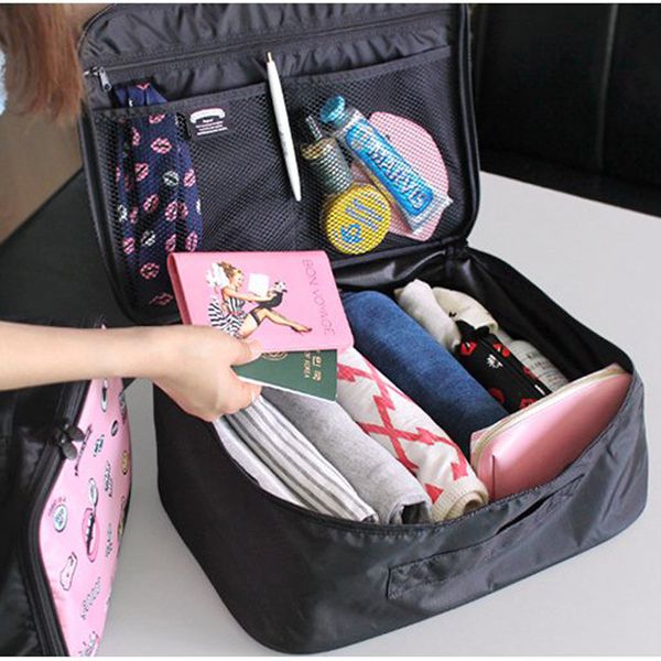 

large capacity organizer bag portable bathroom storage clothing underwear storage bag travel accessories trolley case pouch