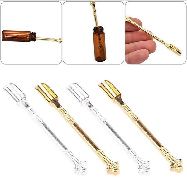 

spoons 4pcs/set exquisite carved metal mini shovel powder salt snuff milk tea spoon gold teaspoons kitchen gadgets