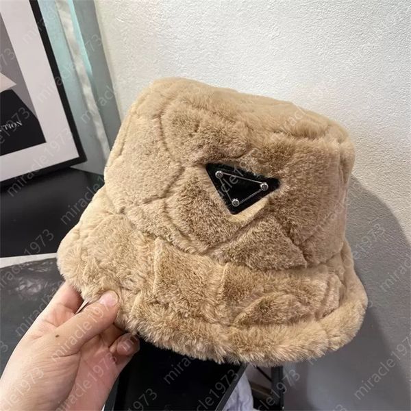 

women winter hats designer bucket hat men triangle plush hat couples fitted hats fishhat warm cap 4 color 2192367xs miracle1973, Blue;gray