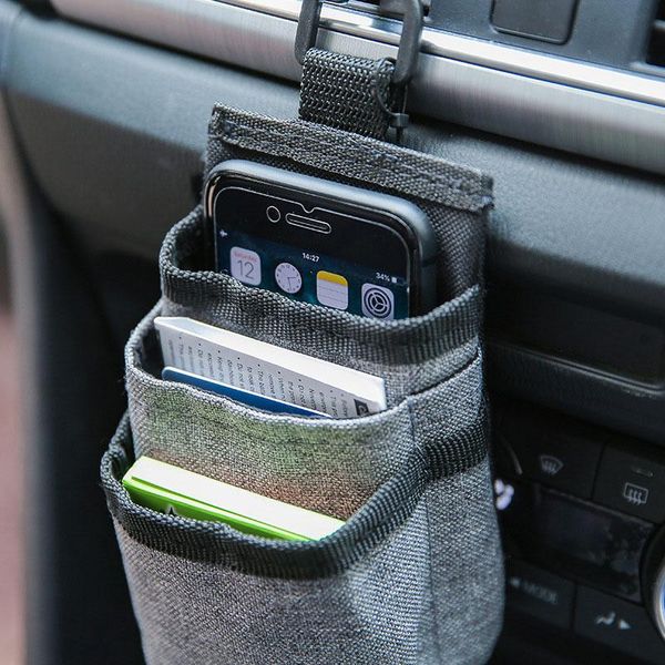 

car organizer air vent hanging bag storage container mobile phone holder stowing tidying auto interior accessories