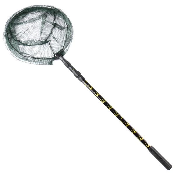 

fishing net retractable landing net aluminum alloy pole foldable brail mc889
