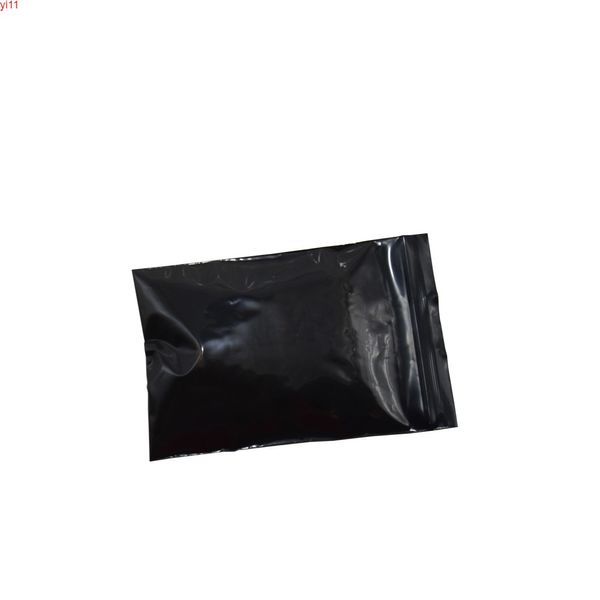 8*12 cm Schwarz Undurchsichtige Kunststoff Zip-Lock Paket Beutel Großhandel 200 teile/los Heißsiegelfähigen PE Lebensmittel Ziplock Verpackung Beutel hohe quatity