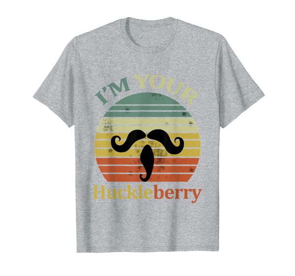 

i'm your huckleberry vintage cowboy men and women tee t-shirt, White;black
