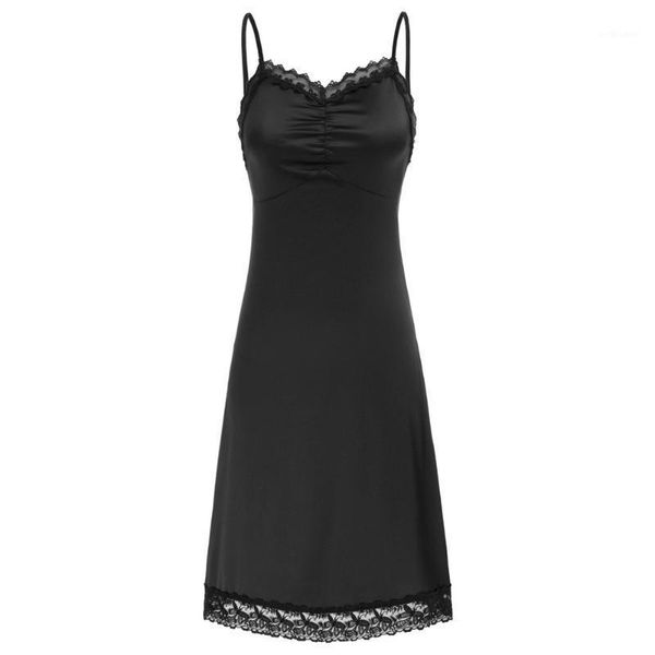 

slim dresses summer women ruched slip comfy spaghetti strap v-neck satin dress elegant a line evening party short casual, Black;gray