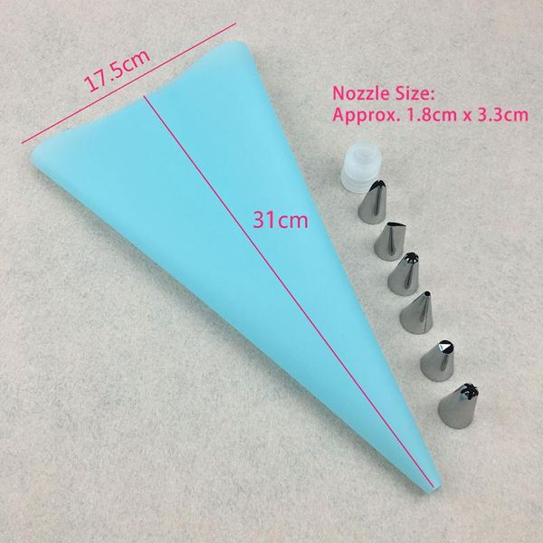 

8pcs/set gadgets tips stainless steel home kitchen dessert tools diy baking icing piping accessories cake decorating nozzle & pastry