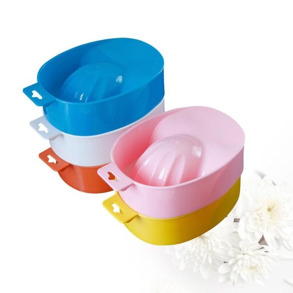 

nail art kits 5pcs manicure care soak bowl polish remover tray (random color)