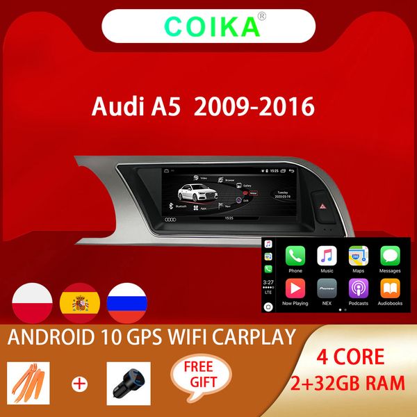 

8.8" multimedia car dvd player for audi a5 2009-2016 including bt wifi navi music ips touch sreen 2+32gb phone link stereo