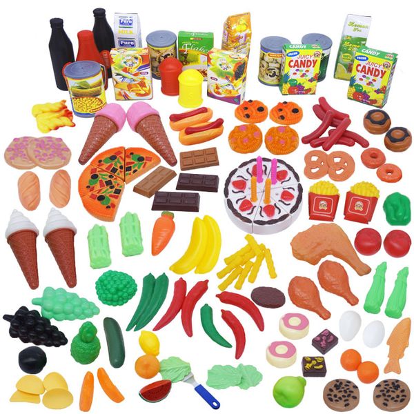 

food fruit cake vegetable miniature pretend play set kitchen plastic educational toy for kid boy girl children