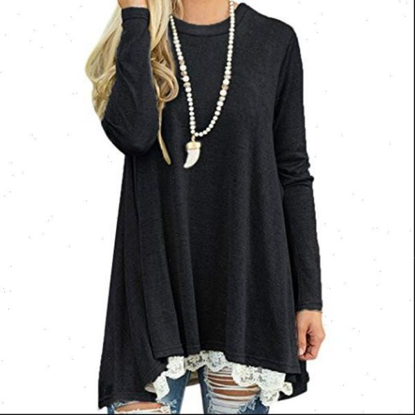 

femme autumn blouse casual women blouses loose shirts winter 2021 basic lace shirt track jumper tunic long blusas gv184, White