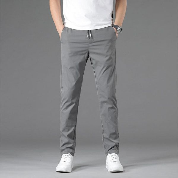 

men's pants casual straight harlan mid-low rise tracksuit slim fashion black trousers summer men male